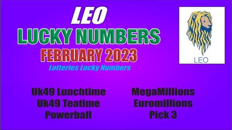 leo lucky lottery number today|leo's lucky item today.